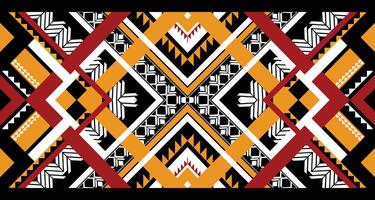 Geometric Ethnic pattern vector. African, American, Mexican, Western Aztec motif striped and bohemian pattern. designed for background,wallpaper,print, carpet,wrapping,tile,batik.vector illustratoin. vector