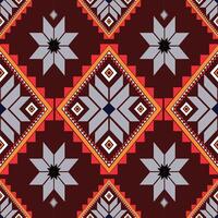 Geometric Ethnic pattern vector. African, American, Mexican, Western Aztec motif striped and bohemian pattern. designed for background,wallpaper,print, carpet,wrapping,tile,batik.vector illustratoin. vector