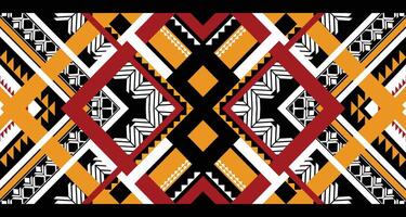 Geometric Ethnic pattern vector. African, American, Mexican, Western Aztec motif striped and bohemian pattern. designed for background,wallpaper,print, carpet,wrapping,tile,batik.vector illustratoin. vector