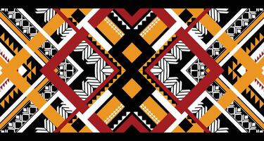 Geometric Ethnic pattern vector. African, American, Mexican, Western Aztec motif striped and bohemian pattern. designed for background,wallpaper,print, carpet,wrapping,tile,batik.vector illustratoin. vector