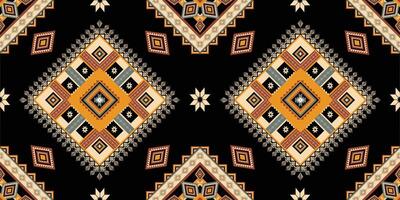 Geometric Ethnic pattern vector. African, American, Mexican, Western Aztec motif striped and bohemian pattern. designed for background,wallpaper,print, carpet,wrapping,tile,batik.vector illustratoin. vector