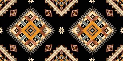 Geometric Ethnic pattern vector. African, American, Mexican, Western Aztec motif striped and bohemian pattern. designed for background,wallpaper,print, carpet,wrapping,tile,batik.vector illustratoin. vector