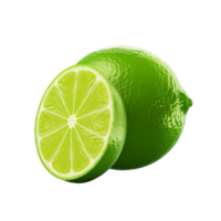 ai généré citron vert agrafe art png