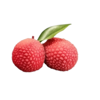 ai gegenereerd lychee klem kunst png