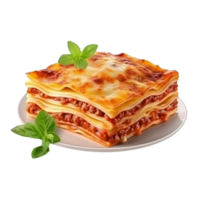 ai gegenereerd lasagne klem kunst png