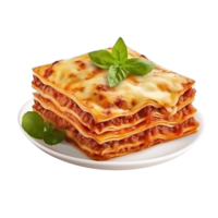 ai gegenereerd lasagne klem kunst png