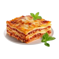 ai gegenereerd lasagne klem kunst png