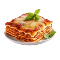 ai gegenereerd lasagne klem kunst png