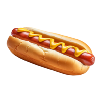 AI generated Hot dog clip art png