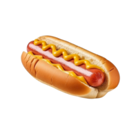 AI generated Hot dog clip art png