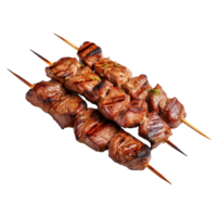 AI generated Grilled meat kebab clip art png