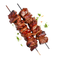 ai generato grigliato carne kebab clip arte png