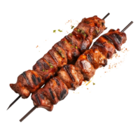 ai gerado grelhado carne Kebab grampo arte png