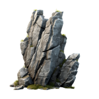 AI generated Grey rock cliff game asset stone clip art png