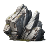 AI generated Grey rock cliff game asset stone clip art png