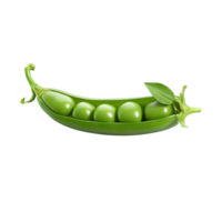 AI generated Green pea clip art png