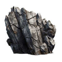 AI generated Grey rock cliff game asset stone clip art png