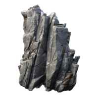 AI generated Grey rock cliff game asset stone clip art png