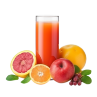 ai généré fruit jus agrafe art png