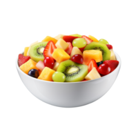 ai generado Fruta ensalada acortar Arte png