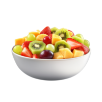 ai generado Fruta ensalada acortar Arte png