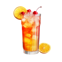 ai generato frutta cocktail clip arte png