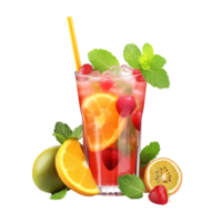 ai generato frutta cocktail clip arte png