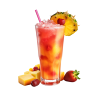 AI generated Fruit cocktail clip art png