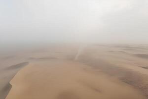 AI generated Sand dune in Sahara desert. Neural network AI generated photo