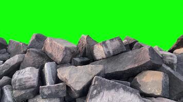 Green screen, stone, green screen of stone video