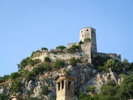 Historic urban site of Pocitelj, a traditional old village from Bosnia and Herzegovina. photo