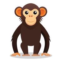 Apes animal flat Vector illustration on white background