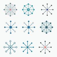 Network Social media icon Pro style Vector Set