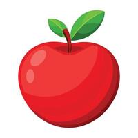 Apple flat vector illustration on white background