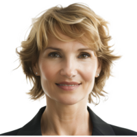 AI generated Middle aged business woman smiling png