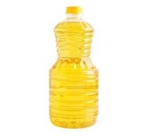 Vegetable glass bottle isolated on white background with clipping path, organic healthy food for cooking. photo