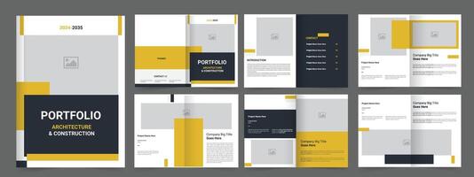 clean and modern architecture brochure, Multipurpose Portfolio template vector
