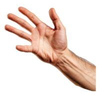 ai gegenereerd man's hand- png