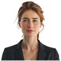 AI generated Office employee woman portrait png