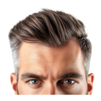 ai generato uomo con bella capelli stile png