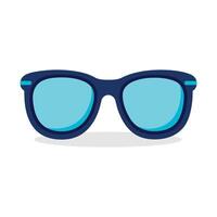 Glasses flat vector illustration on white background.