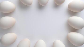 AI generated Egg Frame Background Artwork photo