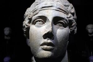 ISTANBUL, TURKEY - JANUARY 7 2024 - Istanbul Archaeological Museum poet Sappho photo