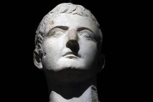 ISTANBUL, TURKEY - JANUARY 7 2024 - Istanbul Archaeological Museum Emperor Tiberius photo