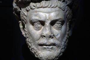 ISTANBUL, TURKEY - JANUARY 7 2024 - Istanbul Archaeological Museum Emperor Diocletian photo