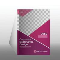 collection of modern graphic design book cover layout template with graphic elements and space for photo background in A4 size. vector