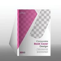 colección de moderno gráfico diseño libro cubrir diseño modelo con gráfico elementos y espacio para foto antecedentes en a4 tamaño. vector