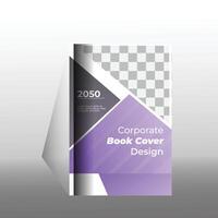 collection of modern graphic design book cover layout template with graphic elements and space for photo background in A4 size. vector