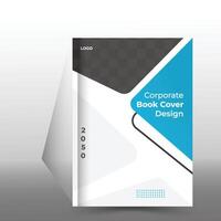 collection of modern graphic design book cover layout template with graphic elements and space for photo background in A4 size. vector