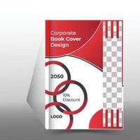 colección de moderno gráfico diseño libro cubrir diseño modelo con gráfico elementos y espacio para foto antecedentes en a4 tamaño. vector